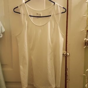 White workout shirt